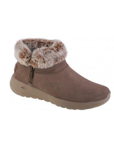 Skechers On The Go Joy Suede Î“Ï…Î½Î±Î¹ÎºÎµÎ¯Î± ÎœÏ€Î¿Ï„Î¬ÎºÎ¹Î± Î¼Îµ Î“Î¿ÏÎ½Î± ÎšÎ±Ï†Î­ 144003-DKTP